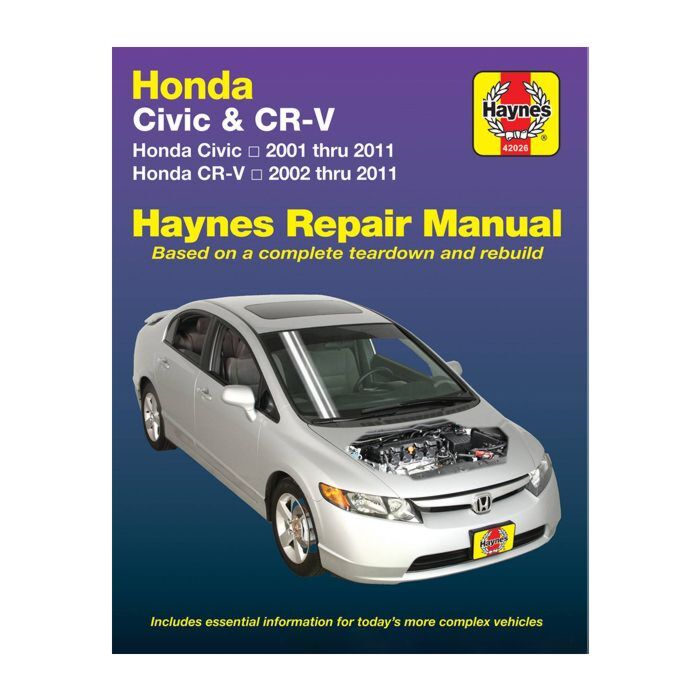 Haynes Werkstatthandbücher (Honda Civic/ CR-V) | HYS-42026 | A4H-TECH / ALL4HONDA.COM