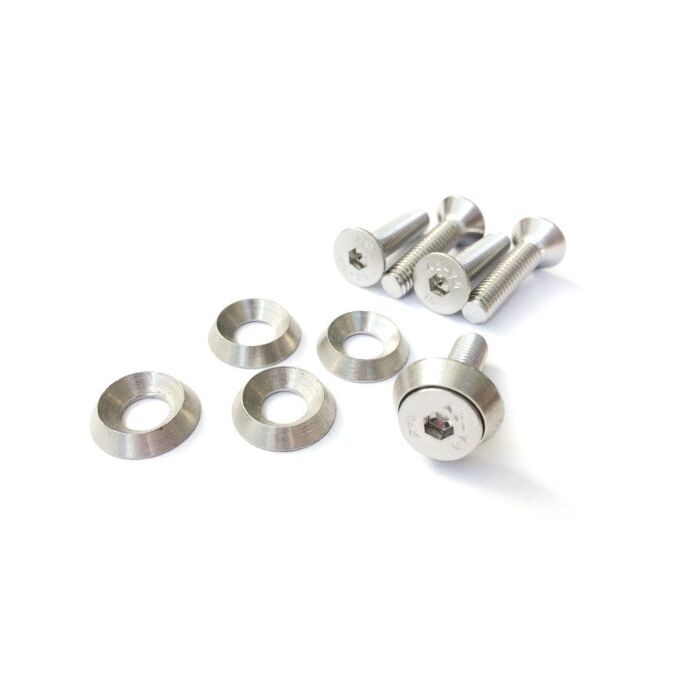 H-Gear RVS washers en RVS M6x25mm inbus bouten set (Universeel) | HG-WK-SS-25 | A4H-TECH.COM