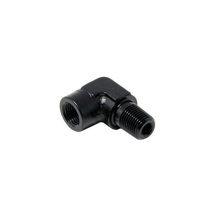 K-tuned 1/8 NPT 90 degrees adaptor black (universal) | KTD-18NPT-0-90 | A4H-TECH.COM