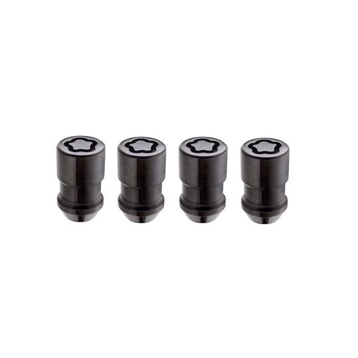 McGard locking nut set black (closed end)  M12x1.5mm (conical) | MG-24137SUB | A4H-TECH.COM