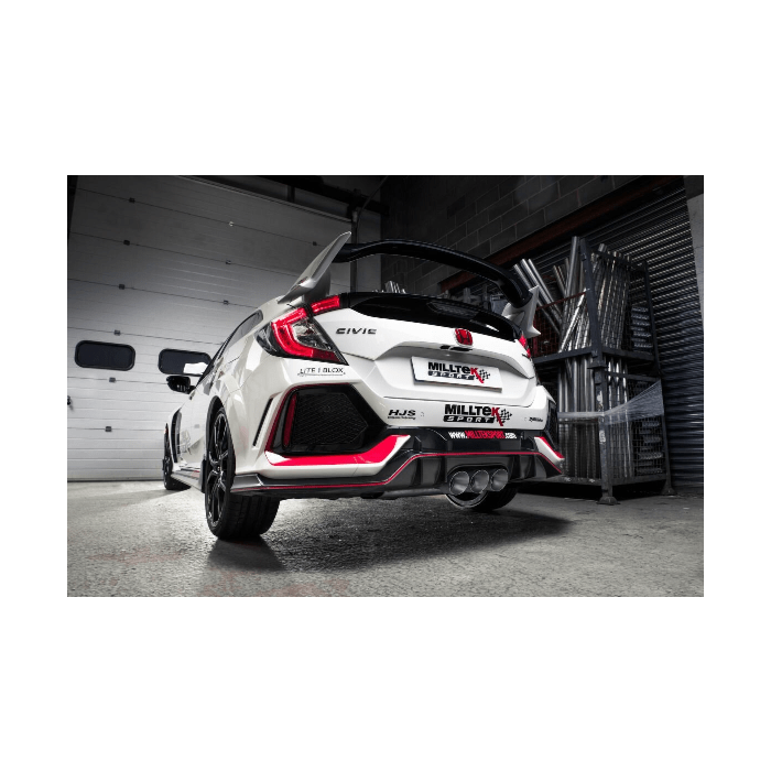 Milltek Uitlaatsysteem RVS EC Gekeurd 76mm (Honda Civic 17-21 2.0 Type R FK8) | MT-SSXHO24X | A4H-TECH / ALL4HONDA.COM