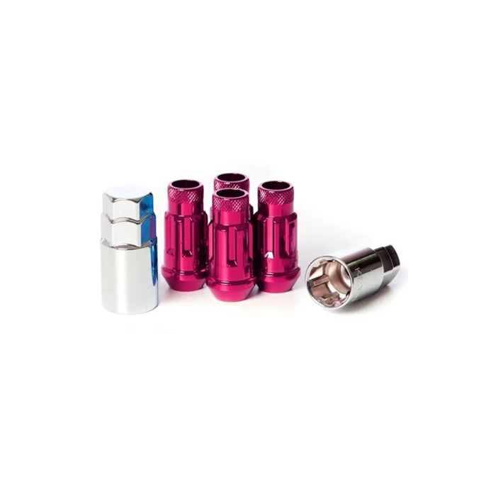 Muteki SR 48 Sicherungsmuttern rosa (open end) M12x1.5 (konisch) | MU-32902K | A4H-TECH / ALL4HONDA.COM