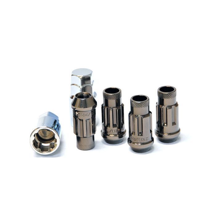 Muteki SR 48 Sicherungsmuttern titanium (open end) M12x1.5 (konisch) | MU-32902T | A4H-TECH / ALL4HONDA.COM