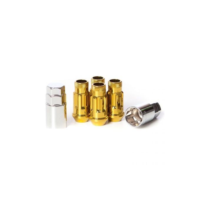 Muteki SR 48 Sicherungsmuttern gold crhom (open end) M12x1.5 (konisch) | MU-32902Z | A4H-TECH / ALL4HONDA.COM