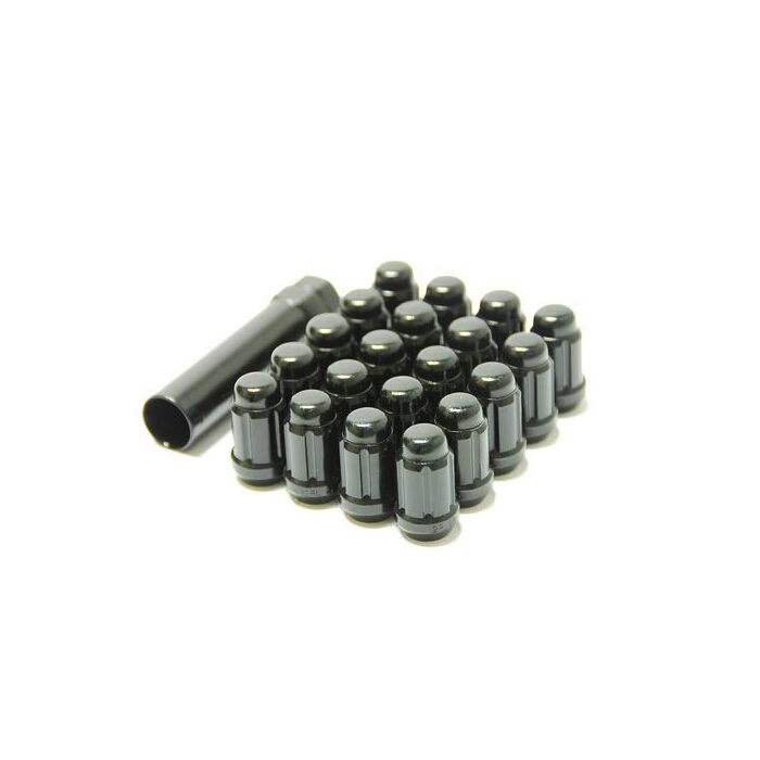 Muteki Super Tuner Wielmoeren ZWART (closed end) M12x1.5 (conisch) | MU-41886B