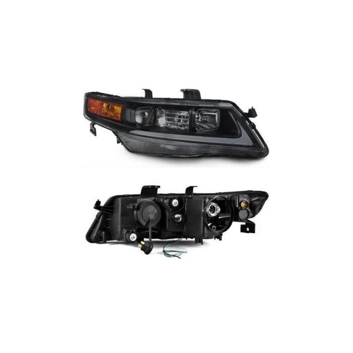 Sonar Headlights LED DRL blackhousing smoked (Honda Accord 03-07)