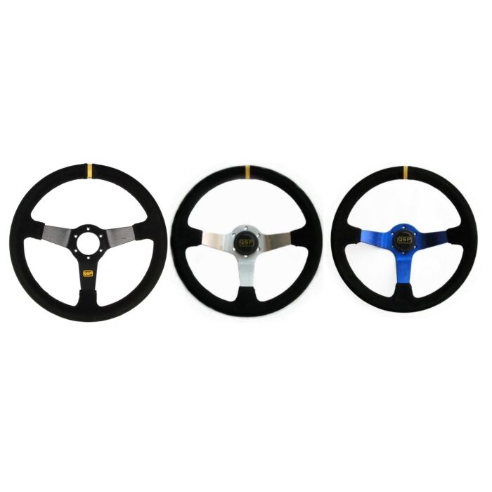 QSP steering wheel Suede 70mm deep 350mm (universal) | QS.S7xZ3 | A4H-TECH.COM