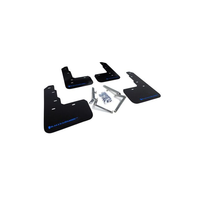 Rally Armor Spatlappen zwart/blauw logo (Honda Civic 17-21 2.0 Type R Turbo FK8) | RA-MF47-UR-BLK/BL | A4H-TECH / ALL4HONDA.COM