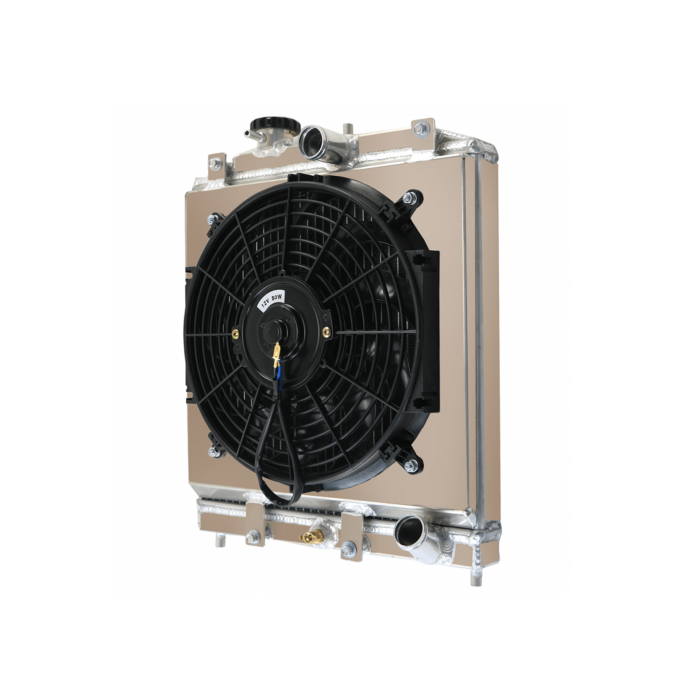 H-Gear Slim fan + Aluminium radiator kit (B-serie engines) | T-4020015/RAD-B | A4H-TECH.COM