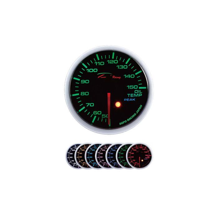 Depo Racing Oil temperature gauge SKPK Series 60mm (universal) | SKPK-SC6047B | A4H-TECH / ALL4HONDA.COM