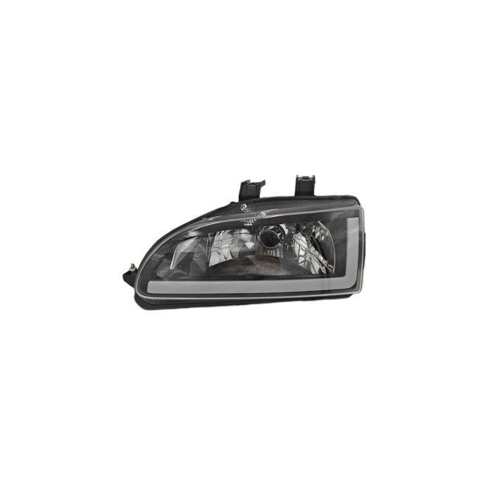 Sonar Headlight left LED DRL blackhousing (Honda Civic 92-95 2/3drs) | HL-CV92J-LED-L | A4H-TECH / ALL4HONDA.COM