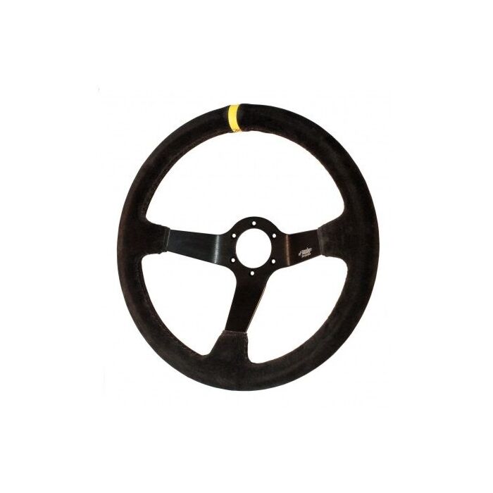Simoni Racing carrera (350MM) stuur suede zwart (universeel) | SR-CAR350C
