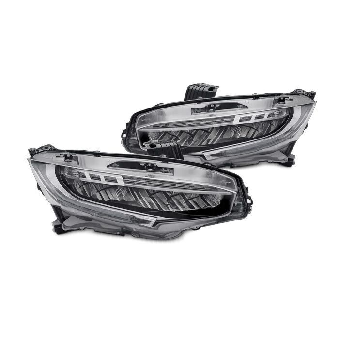 Sonar LED Koplampen zwart incl dynamic DRL V2 (Honda Civic 17-21 1.0/1.5/2.0 2/4/5 drs) | SR-HL-CV17-DRL-V2 | A4H-TECH