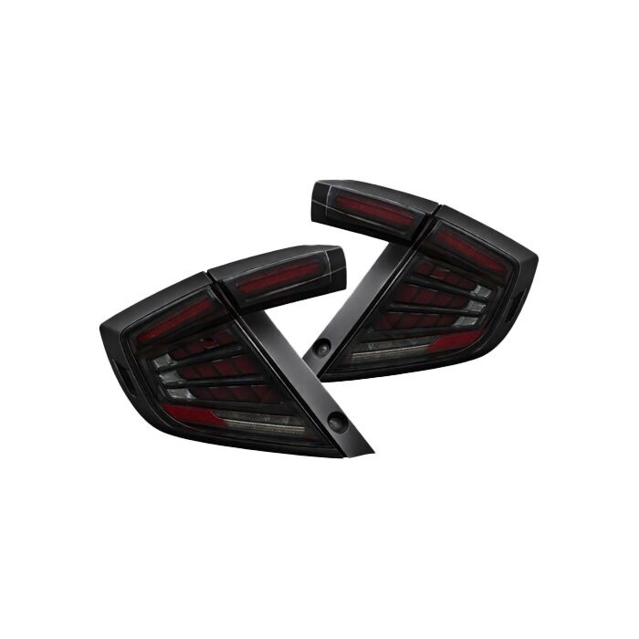Sonar LED Achterlichten smoked incl dynamic DRL V1 (Honda Civic 17-21 1.0/1.5/2.0 5 drs) | SR-TL-CV17-DRL-S-V1 | A4H-TECH