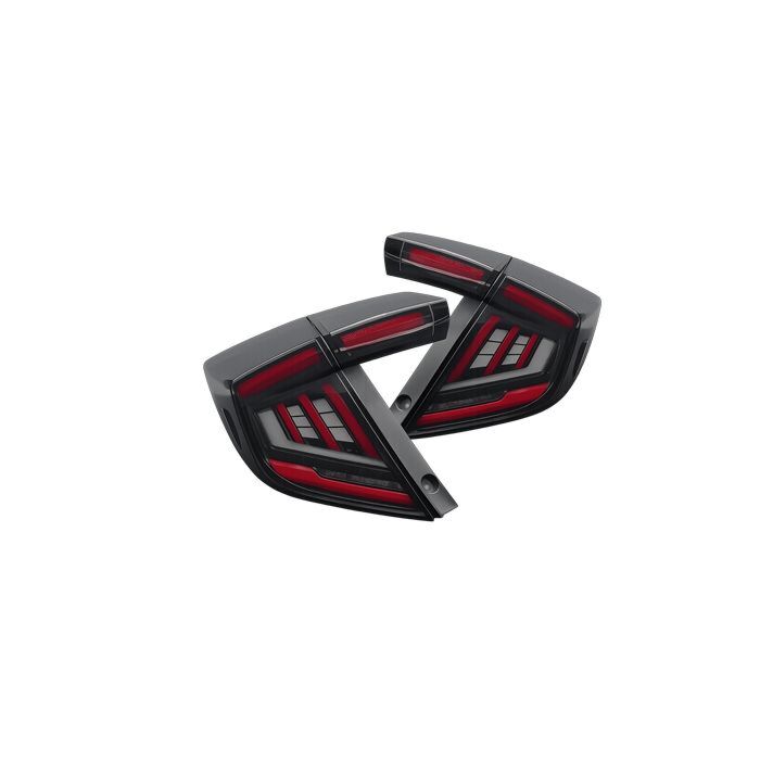 Sonar LED Achterlichten smoked incl dynamic DRL V2 (Honda Civic 17-21 1.0/1.5/2.0 5 drs) | SR-TL-CV17-DRL-S-V2 | A4H-TECH