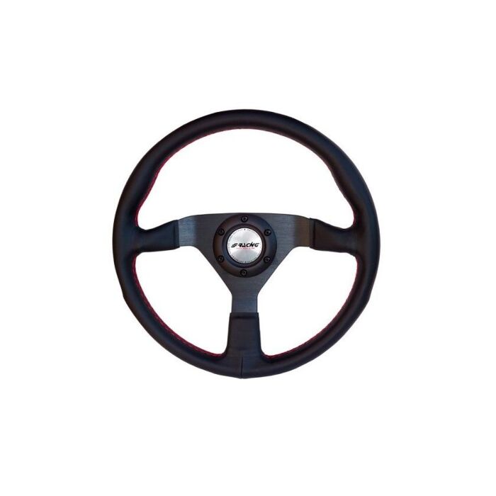 Simoni Racing (380MM) Defender stuur leer zwart (universeel)