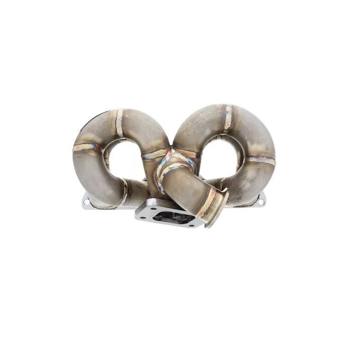 SRS Ramhorn Turbo Fächerkrümmer Edelstahl T3 (44-46mm V-band) (Honda B-serie motoren) | SRS-TM-B-RH-VB | A4H-TECH / ALL4HONDA.COM