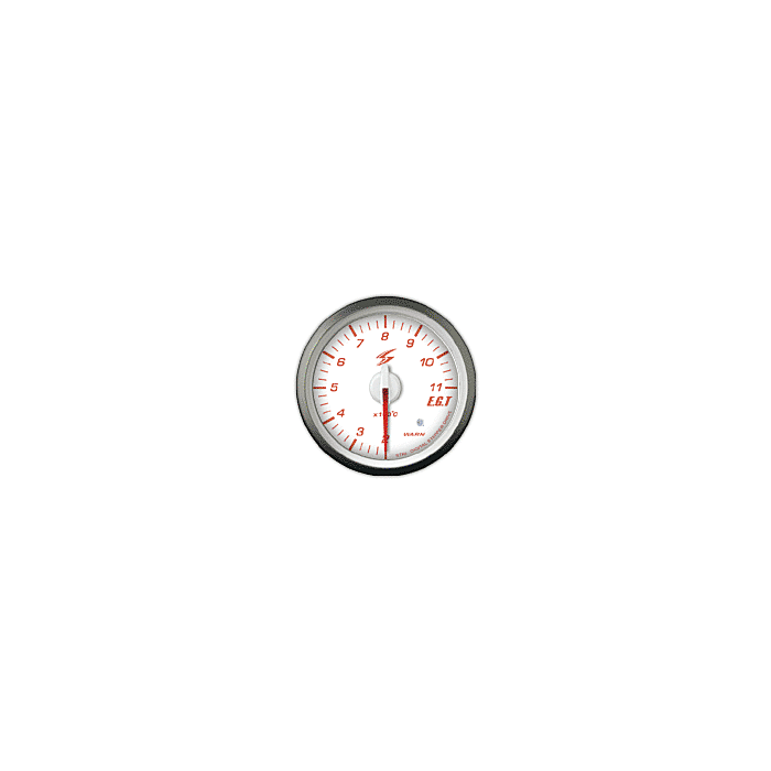 STRI DSD serie exhaust Temp. gauge Club Sport white/Amber LED 52mm (universal) | STRI-CS5206W | A4H-TECH.COM