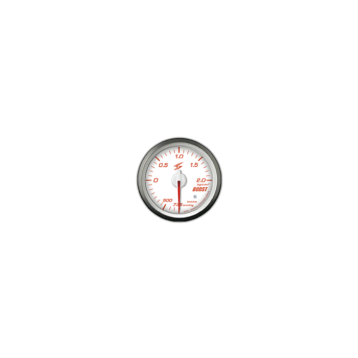 STRI DSD serie boost gauge Club Sport white+Amber LED 60mm (universal) | STRI-CS6001W | A4H-TECH.COM