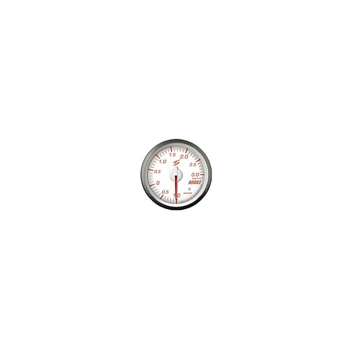 STRI DSD serie boost gauge Club Sport white+Amber LED 60mm (universal) | STRI-CS6010W | A4H-TECH.COM