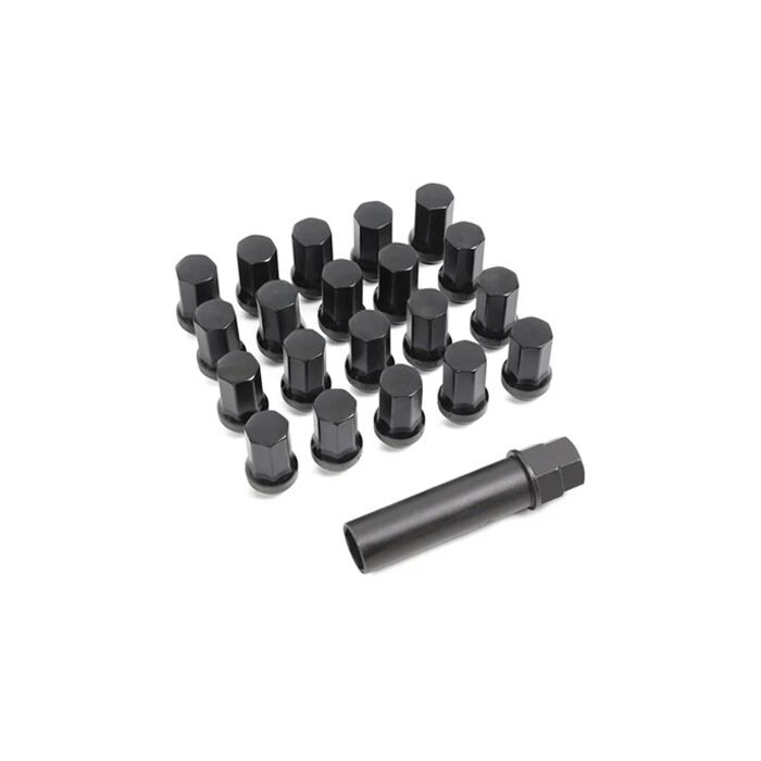 Mugen wielbouten set zevenzijdig zwart M12X1.5 (universeel) | T-08181-XXB-K0S0-BL | A4H-TECH
