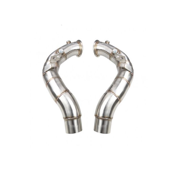 Tegiwa RVS katalysator vervanger/down pipe (BMW F10 M5 F12 M6 S63) | T-S63-DP | A4H-TECH / ALL4HONDA.COM
