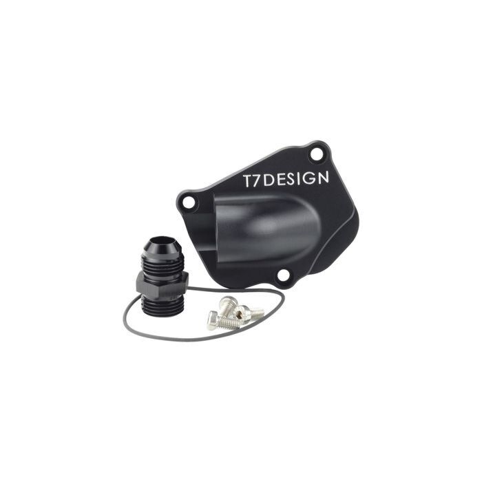 T7Design Timing chain tensioner cover - Oil drain (Honda K20/K24 engines) | T7D-TCTC-OD-X | A4H-TECH / ALL4HONDA.COM