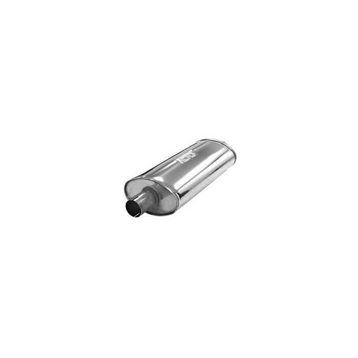 Simons stainless steel muffler Big oval 2.5'' (universal) | U326300R | A4H-TECH.COM