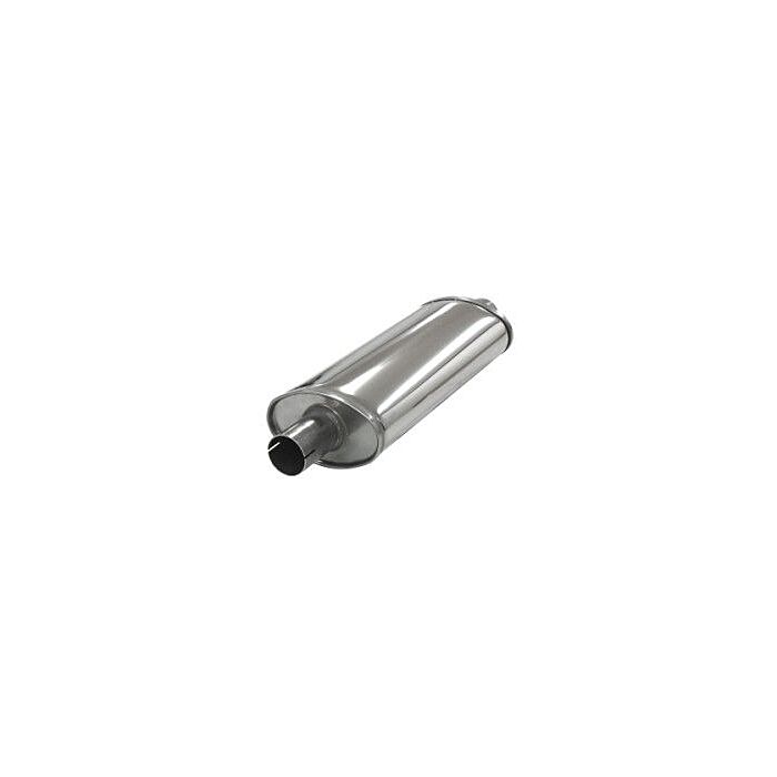Simons stainless steel muffler Medium oval 2'' (universal) | U335100R | A4H-TECH.COM