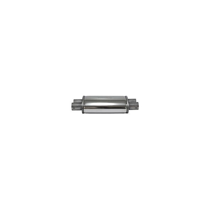 Simons stainless steel muffler Duo oval 2.5'' (universal) | U3463DR | A4H-TECH.COM