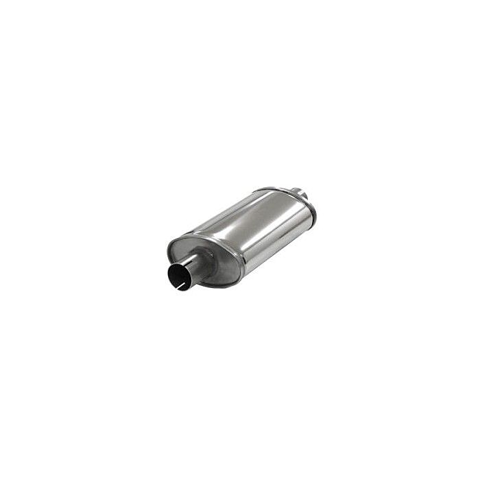 Simons stainless steel muffler Small oval 2'' (universal) | U355100R | A4H-TECH.COM