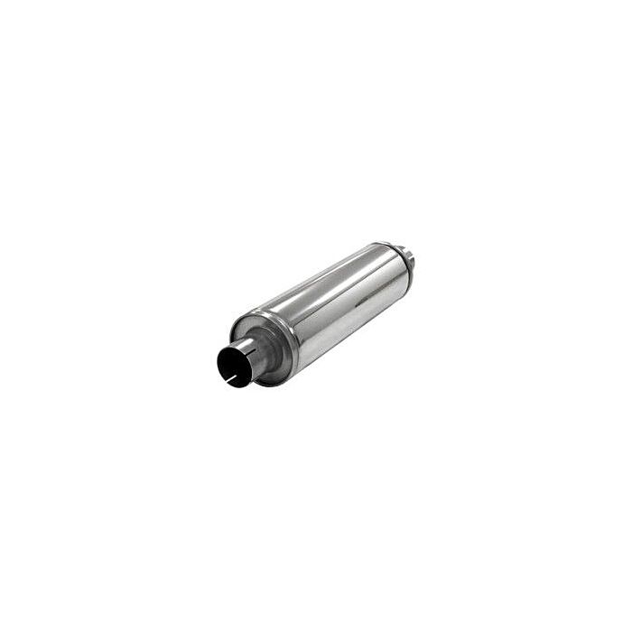 Simons stainless steel muffler Slim round 2.5'' (universal) | U436300R | A4H-TECH.COM