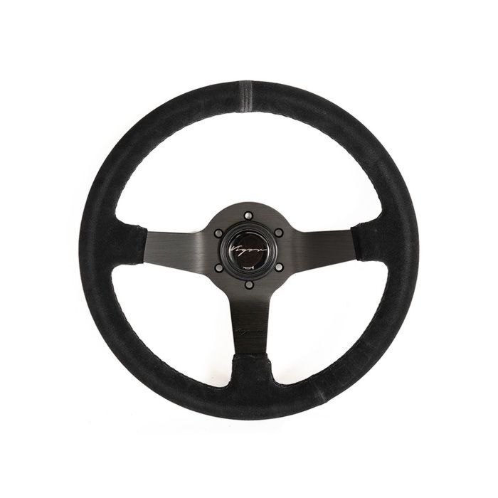 Vigor Silverstone (330mm) steering wheel suède 40mm black crossed stitch (universal) | VG-88016 | A4H-TECH / ALL4HONDA.COM
