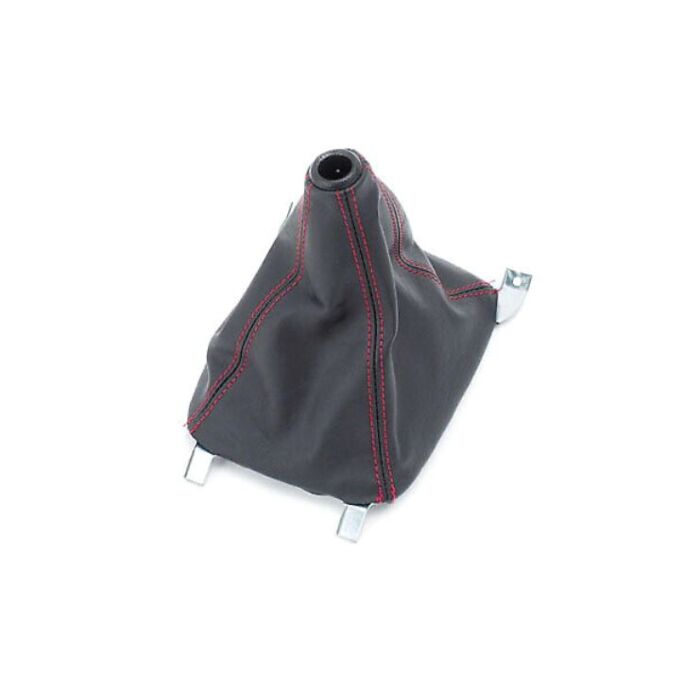 VMS Racing gaitor / shift boot leather with Red stiching (Honda Civic/CRX/Del sol/Integra/Prelude/Accord)