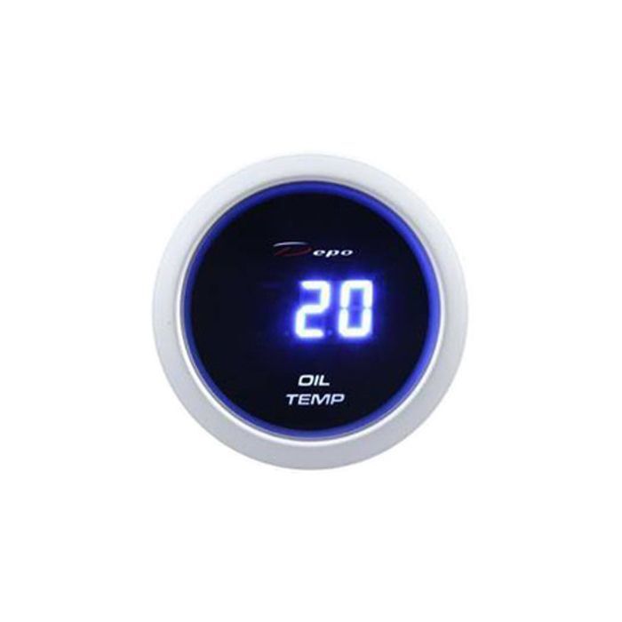 Depo Racing Digitale Olietemperatuurmeter DBL Series 52 mm (Universeel) | WA-D-BL5247 | A4H-TECH