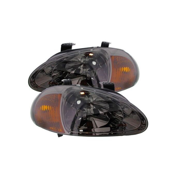 Sonar One Piece JDM head lights (Del Sol 92-98) | HL-CRX92J-JM-A | A4H-TECH.COM