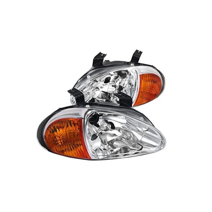 Sonar One Piece JDM head lights (Del Sol 92-98) | HL-CRX92J-JM-A | A4H-TECH.COM