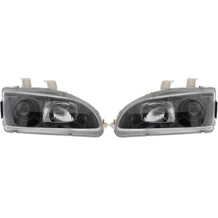 Denji Gen 1 hauptscheinwerfern schwarz (Civic 92-95 2/3drs) | HL-CV92J-JM-GEN1 | A4H-TECH.COM