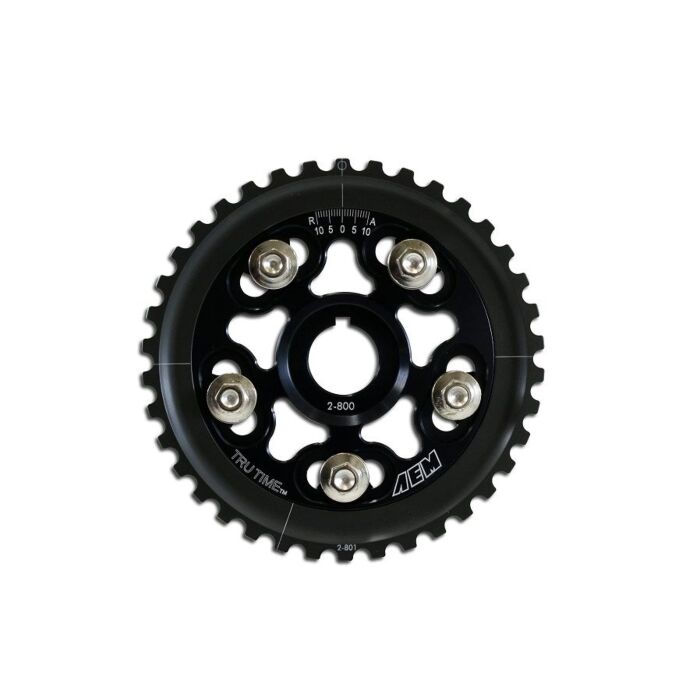 AEM Tru-Time Verstelbare Nokkenas Poelie (D-serie motoren) | AEM-23-800BK | A4H-TECH.COM