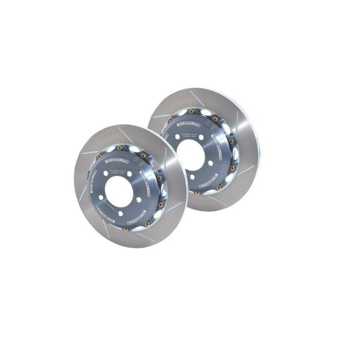 Girodisc 2-piece grooved brake discs rear (Civic 2017+ Type R Turbo FK8) | GD-A2-166SL/SR | A4H-TECH.COM