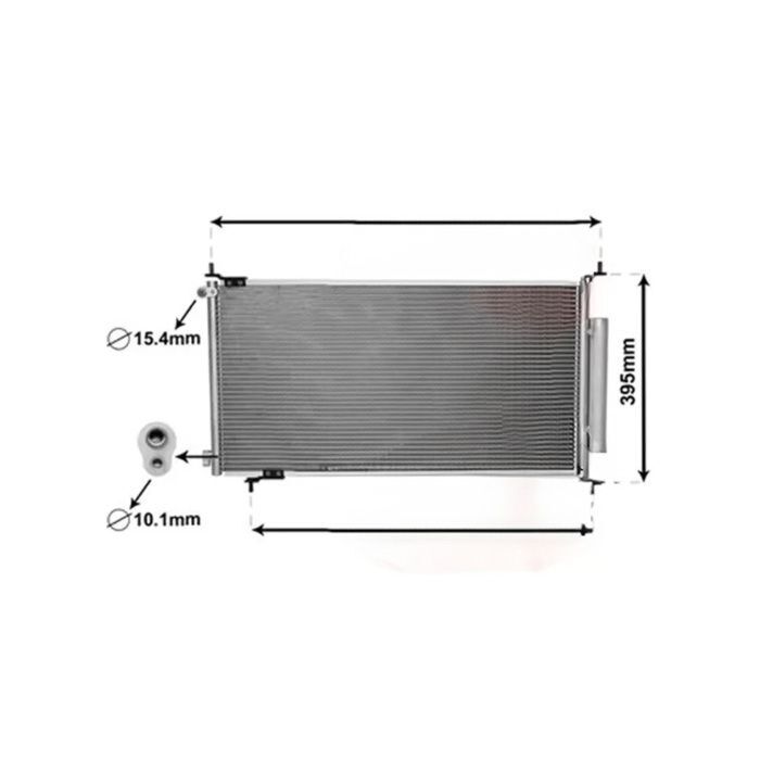 Ashuki Airco radiator (Honda CR-V 02-07 2.0i) | H559-31 | A4H-TECH / ALL4HONDA.COM