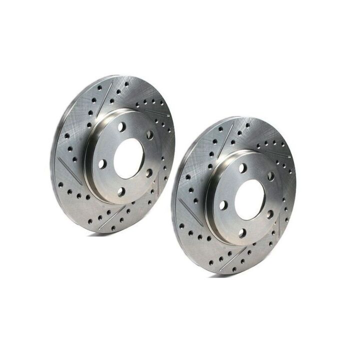 Centric C-Tek geboorde/gegroefde remschijven achterzijde (Civic Type R/Integra Type R) | CT-227.40042