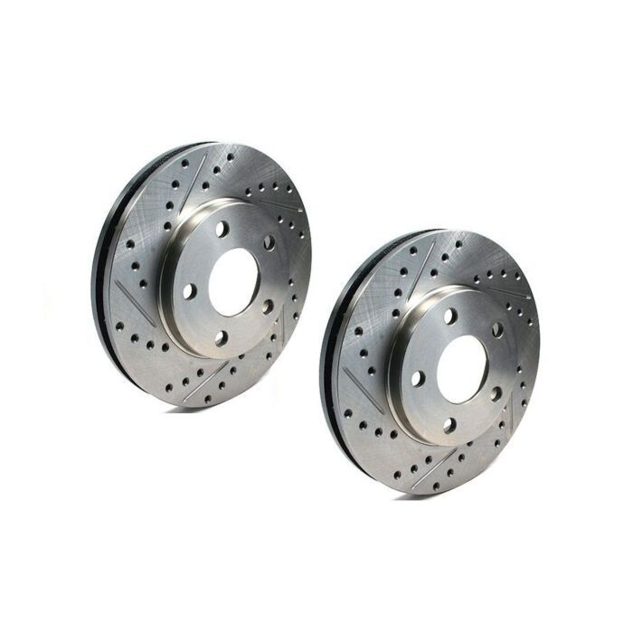 Centric C-Tek geboorde/gegroefde remschijven voorzijde (Accord 98-02 Type R CH15) | CT-227.40046