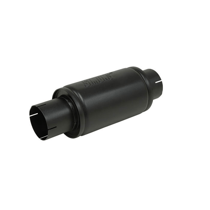 Simons Muffler Grandonnet round 3.5'' steel ( universal) | U458900 | A4H-TECH.COM