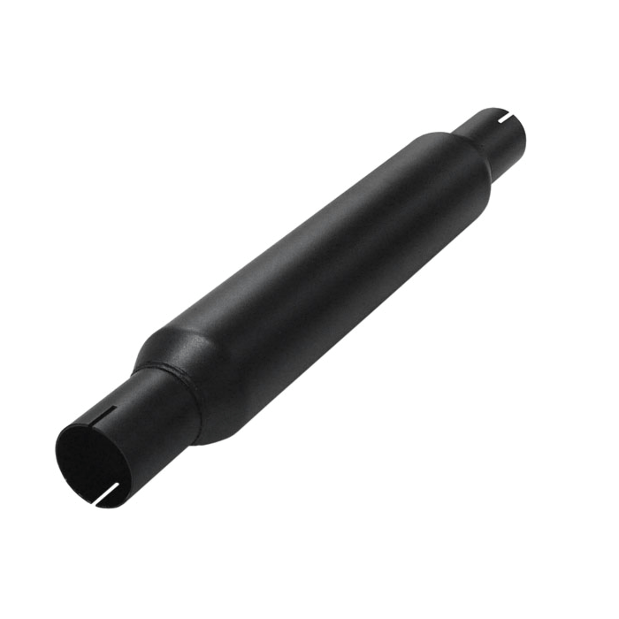 Simons muffler Micro round 2'' steel (universal) | U405120 | A4H-TECH.COM