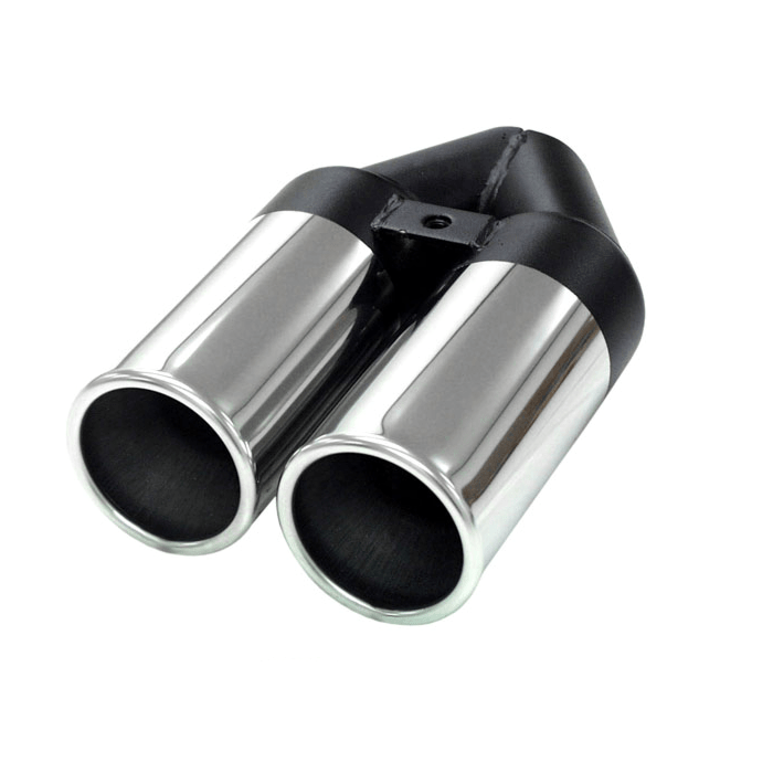 Simons Eindstyling / Eind tip Twin Ronde 2.5'' (universeel) | U176300 | A4H-TECH.COM