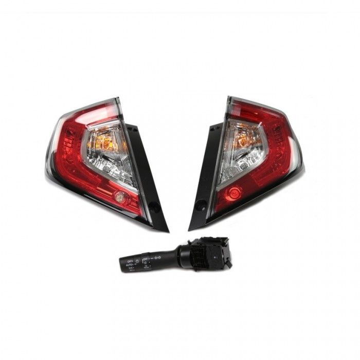 OEM Honda achterlichten met mistlamp (Honda Civic 17-21 FK6/FK7/FK8) | OEM-FK8-RFTL-PAIR | A4H-TECH / ALL4HONDA.COM