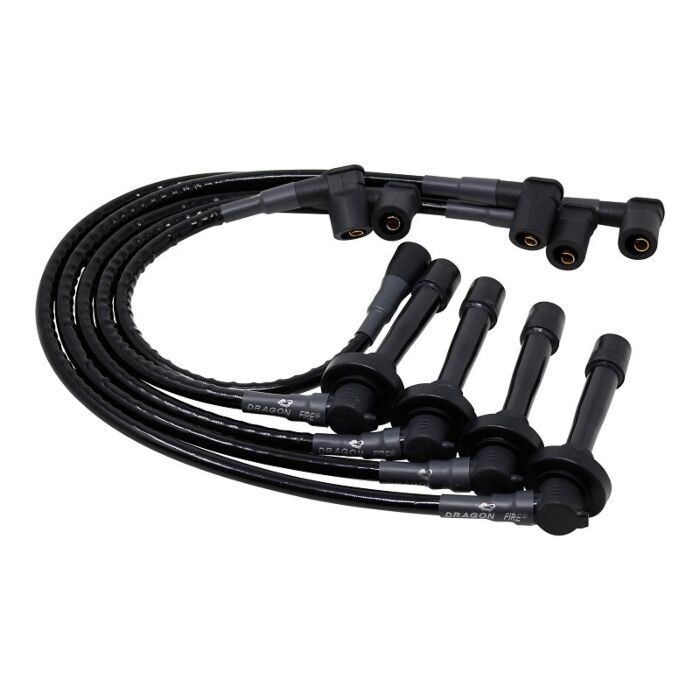 Dragon Fire High Performance spark plug wire set zwart (Honda Civic/CRX/Del Sol/Integra B-serie engines)