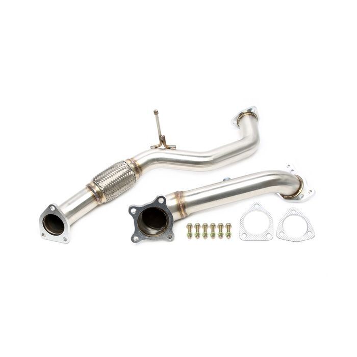 H-Gear Pro-Line RVS down pipe + front pipe (Honda Civic 17-21 2.0 Type R FK8) | HG-06HO002 | A4H-TECH / ALL4HONDA.COM