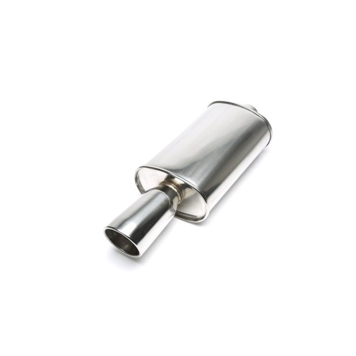 H-Gear Pro-Line Edelstahl sportendschalldämpfer rund T-7 100mm (universal) | HG-96UNI12 | A4H-TECH / ALL4HONDA.COM